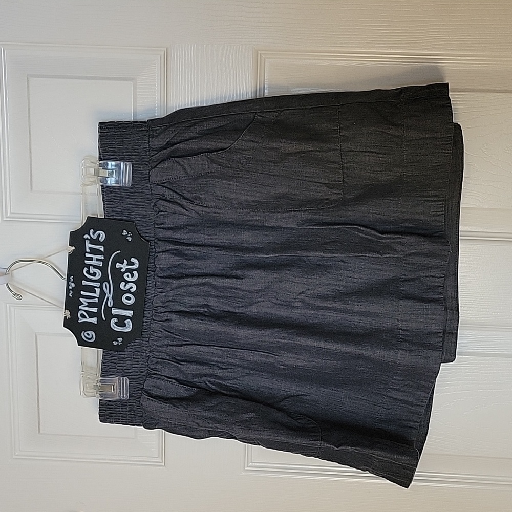Banana Republic Medium Dark Gray Mini Skirt